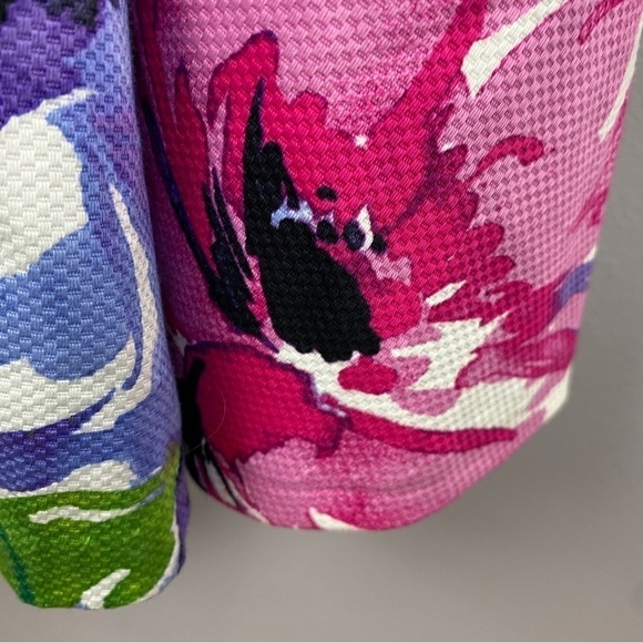 JONES Studio Pink Purple Floral Sleeveless Skater Dress Size 6 - Picture 8 of 12